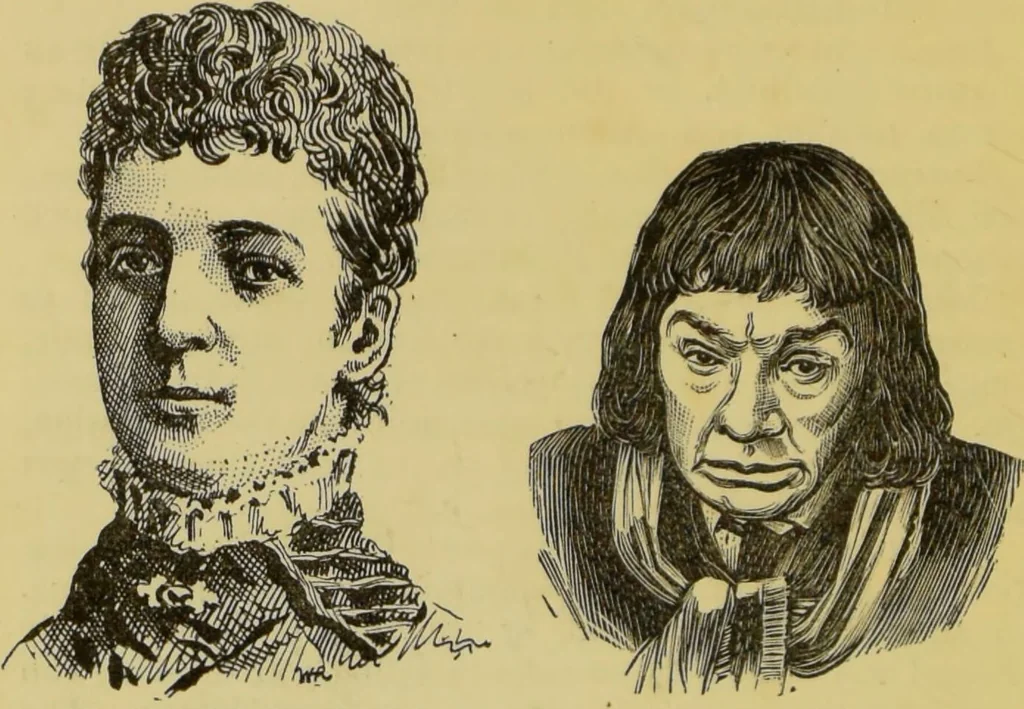 An illustration from The modern self-instructor in phrenology, physiology & physiognomy, or, The people's hand-book of human nature : containing a view of the moral and theological bearing of the science of phrenology / by Gustavus Cohen., 1889, leaf 168