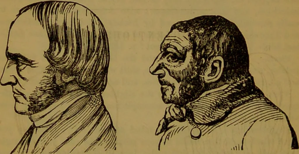 An illustration from Fowler's New illustrated self-instructor in phrenology and physiology : with over one hundred engravings, together with the chart and character of ... as marked by ... / by Lorenzo N. Fowler., 1891, leaf 124
