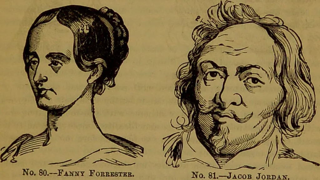 An illustration from Fowler's New illustrated self-instructor in phrenology and physiology : with over one hundred engravings, together with the chart and character of ... as marked by ... / by Lorenzo N. Fowler., 1891, leaf 139