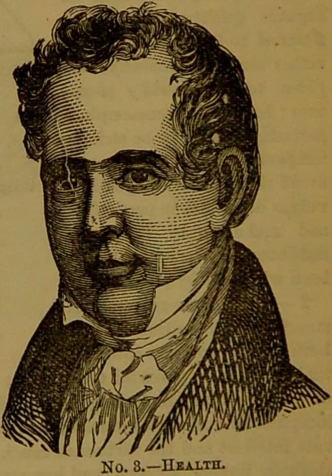 An illustration from Fowler's New illustrated self-instructor in phrenology and physiology : with over one hundred engravings, together with the chart and character of ... as marked by ... / by Lorenzo N. Fowler., 1891, leaf 22