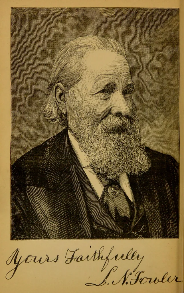 An illustration from Fowler's New illustrated self-instructor in phrenology and physiology : with over one hundred engravings, together with the chart and character of ... as marked by ... / by Lorenzo N. Fowler., 1891, leaf 6