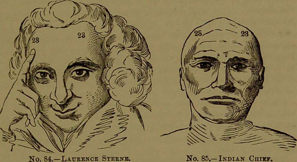 An illustration from Fowler's New illustrated self-instructor in phrenology and physiology : with over one hundred engravings, together with the chart and character of ... as marked by ... / by Lorenzo N. Fowler., 1893, leaf 145