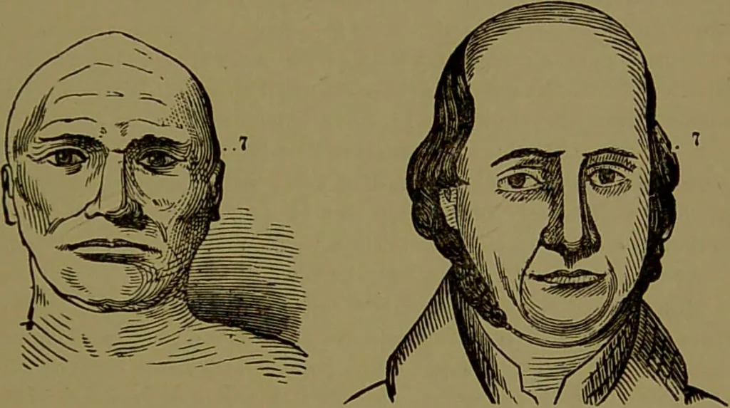 An illustration from Fowler's New illustrated self-instructor in phrenology and physiology : with over one hundred engravings, together with the chart and character of ... as marked by ... / by Lorenzo N. Fowler., 1895, leaf 103
