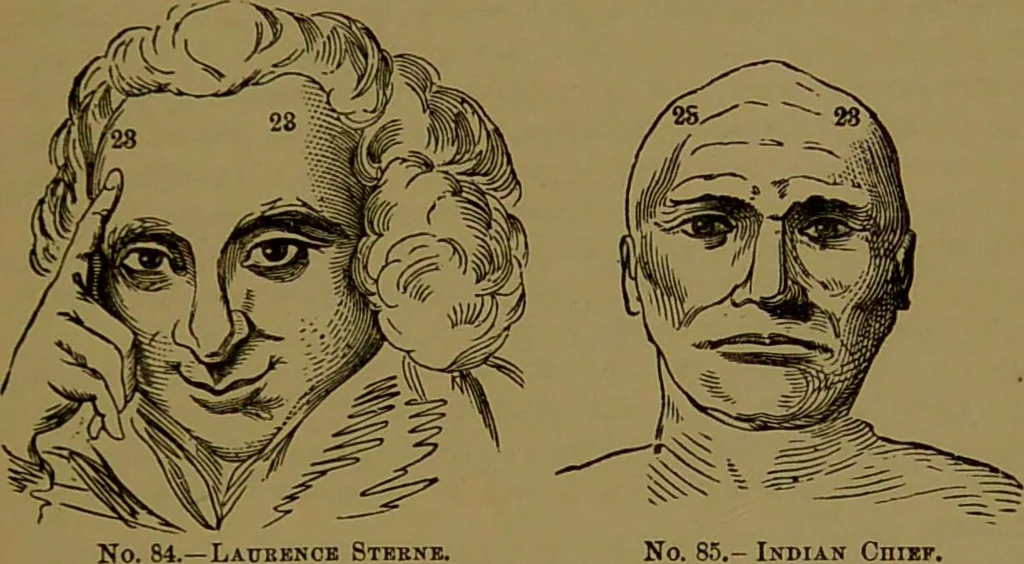 An illustration from Fowler's New illustrated self-instructor in phrenology and physiology : with over one hundred engravings, together with the chart and character of ... as marked by ... / by Lorenzo N. Fowler., 1895, leaf 145
