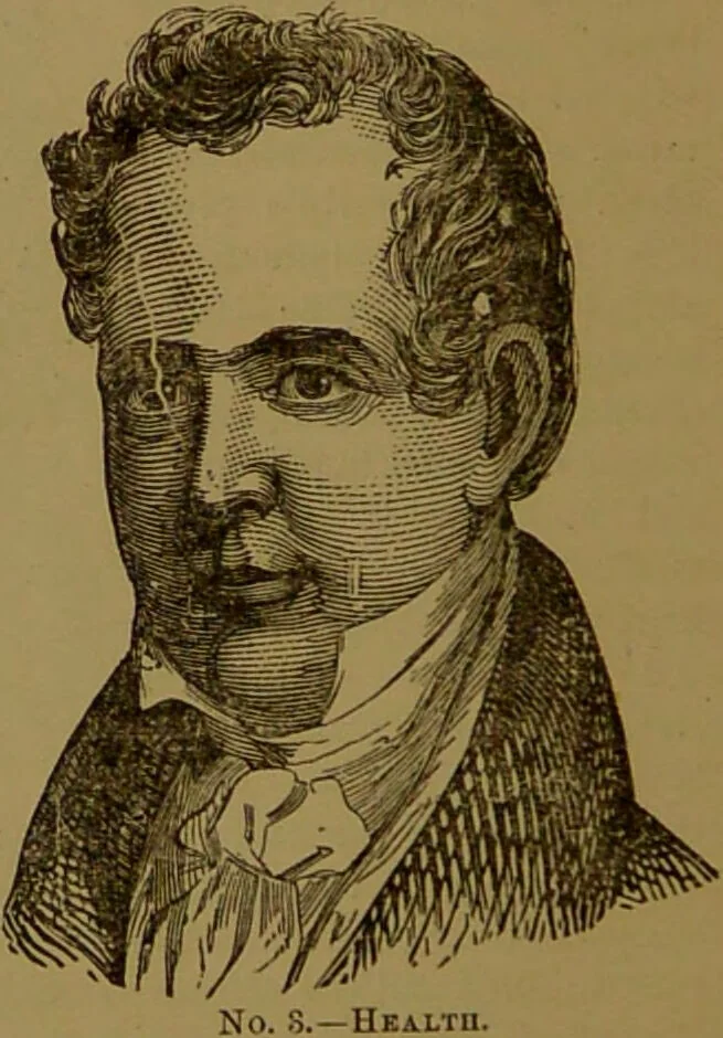 An illustration from Fowler's New illustrated self-instructor in phrenology and physiology : with over one hundred engravings, together with the chart and character of ... as marked by ... / by Lorenzo N. Fowler., 1895, leaf 22