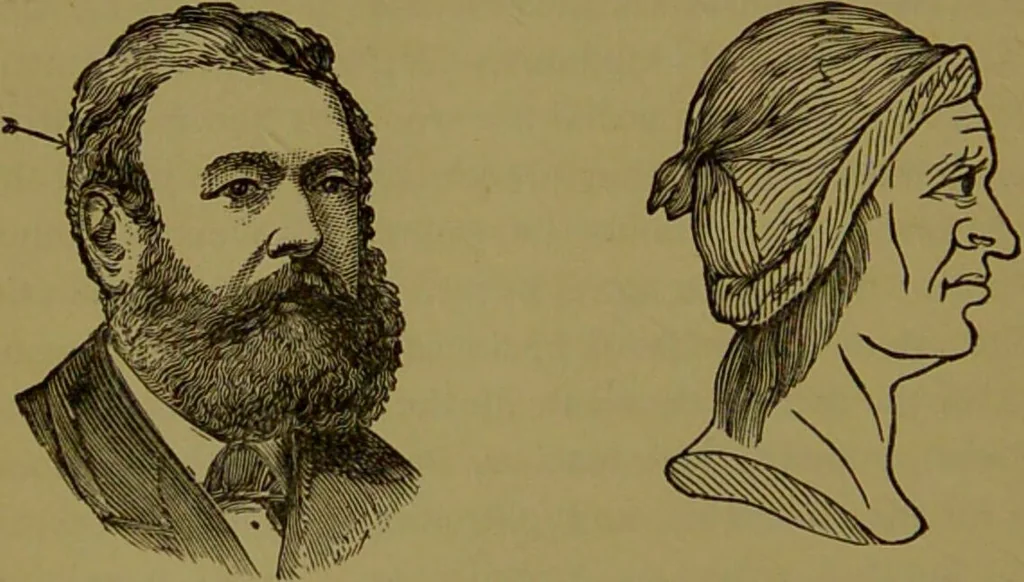 An illustration from A new illustrated hand-book of phrenology, physiology and physiognomy / by R.B.D. Wells., 1870, leaf 164
