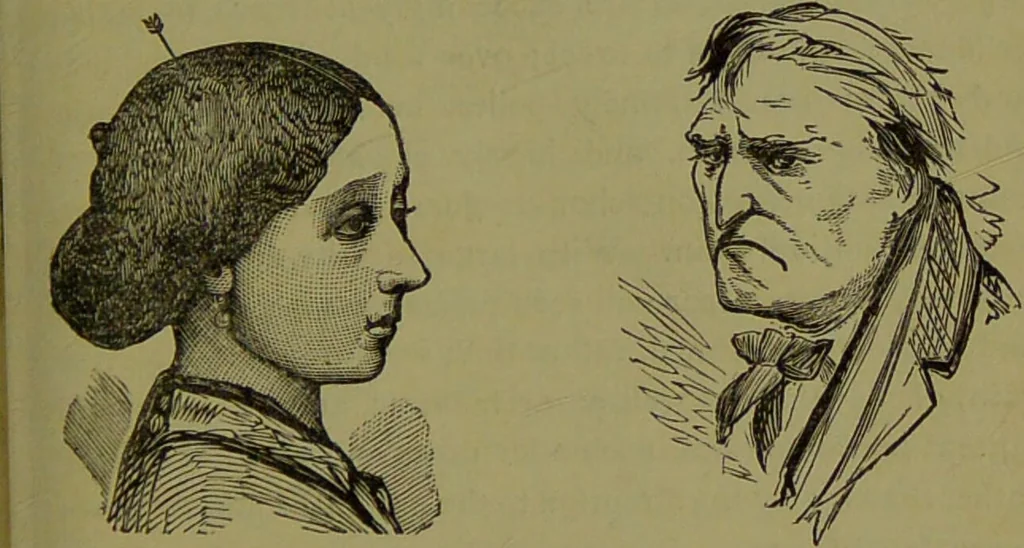 An illustration from A new illustrated hand-book of phrenology, physiology and physiognomy / by R.B.D. Wells., 1870, leaf 203