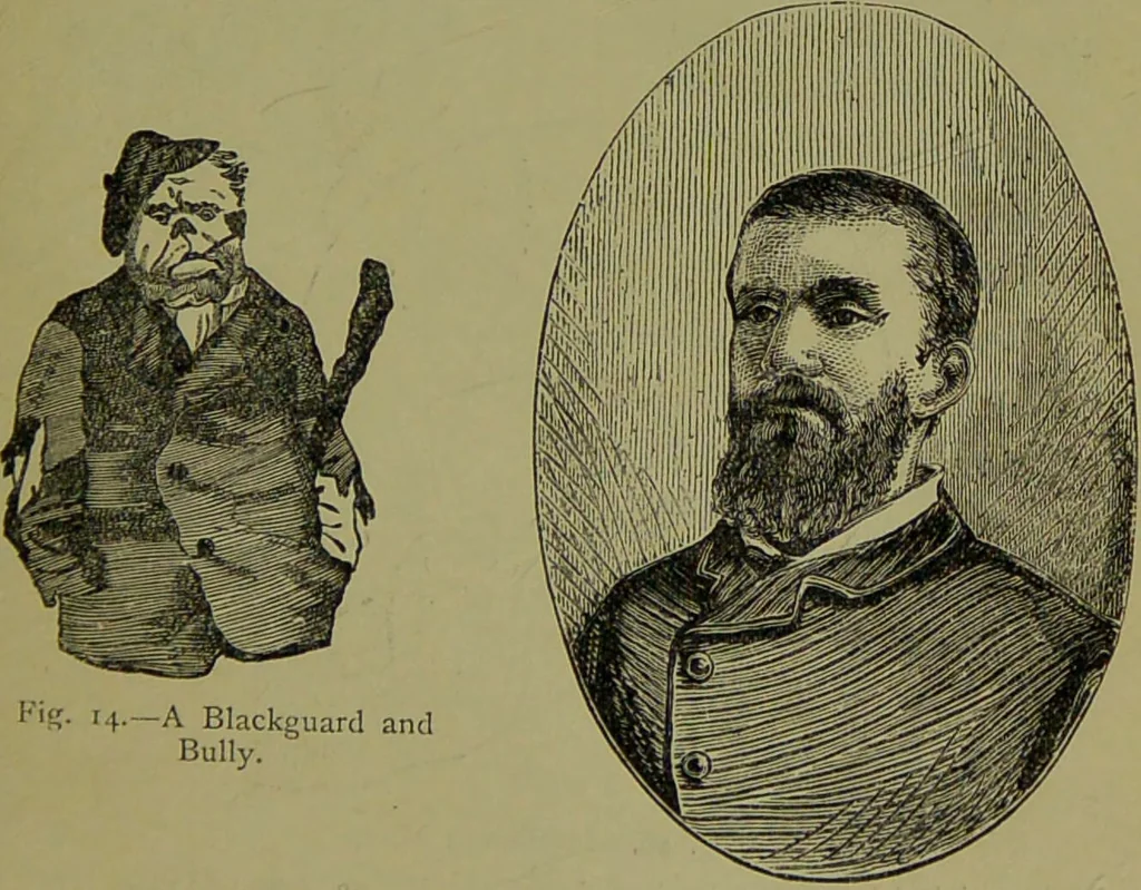 An illustration from A new illustrated hand-book of phrenology, physiology and physiognomy / by R.B.D. Wells., 1870, leaf 47