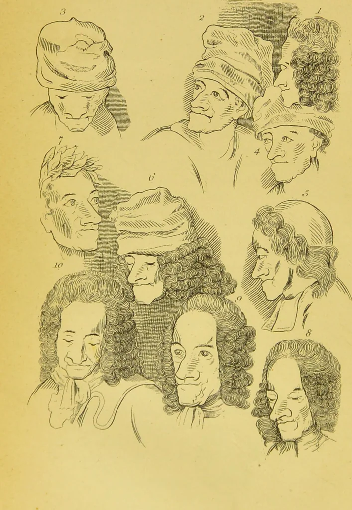 An illustration from Essays on physiognomy / translated from the German of John Caspar Lavater, by Thomas Holcroft. Also one hundred physiognomical rules, taken from a posthumous work of J. C. Lavater ; and a memoir of the author., 1880, leaf 292