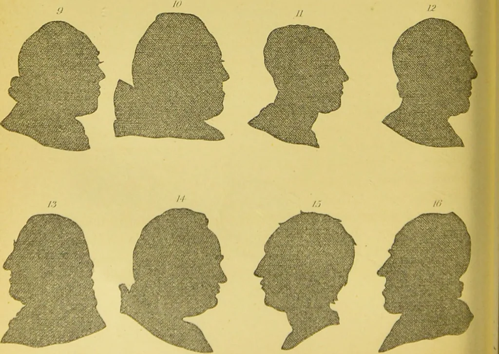 An illustration from Essays on physiognomy / translated from the German of John Caspar Lavater, by Thomas Holcroft. Also one hundred physiognomical rules, taken from a posthumous work of J. C. Lavater ; and a memoir of the author., 1880, leaf 376