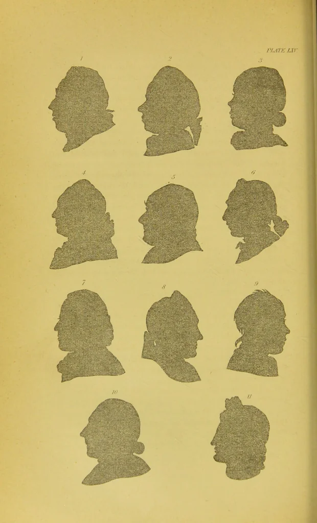 An illustration from Essays on physiognomy / translated from the German of John Caspar Lavater, by Thomas Holcroft. Also one hundred physiognomical rules, taken from a posthumous work of J. C. Lavater ; and a memoir of the author., 1880, leaf 700