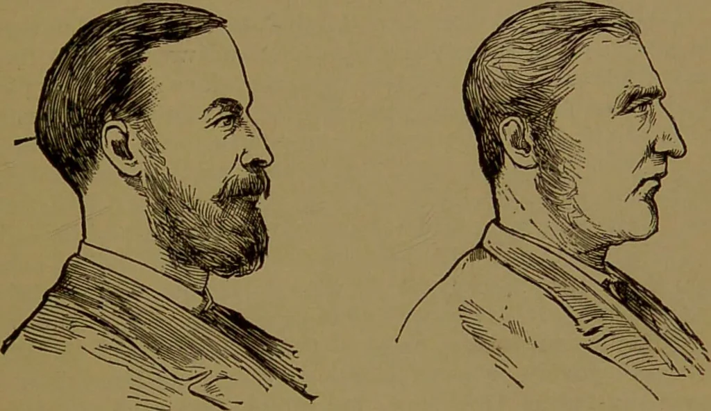 An illustration from The self-instructor in phrenology and physiology : with over one hundred new illustrations, including a chart for the use of practical phrenologists / by O.S. and L.N. Fowler. Rev. by Nelson Sizer., 1889, leaf 91