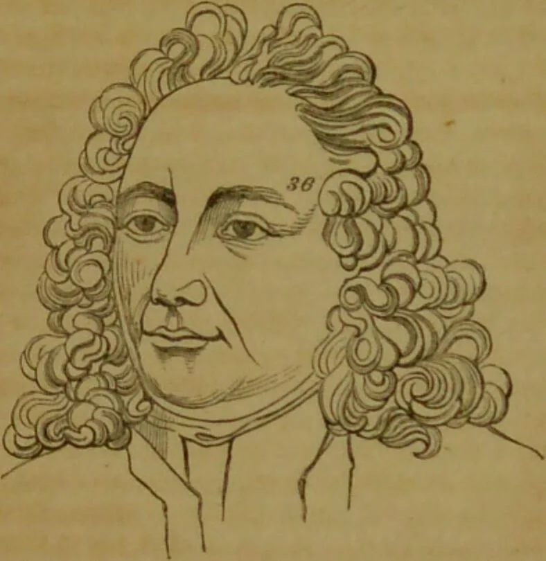 An illustration from Phrenology made practical and popularly explained / by Frederick Bridges., 1861, leaf 181