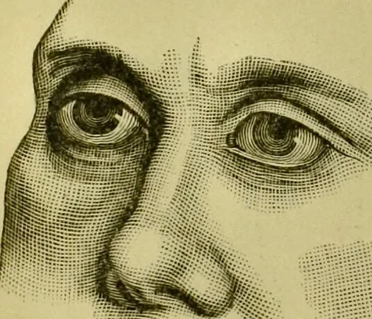 An illustration from A system of practical and scientific physiognomy, or, How to read faces : being a manual of instruction in the knowledge of the human physiognomy and organism, embracing the discoveries of located signs of character in the body and face, as shown by the five natural divisions of the countenance. Volume 2 / by Mary Olmstead Stanton., 1890, leaf 374