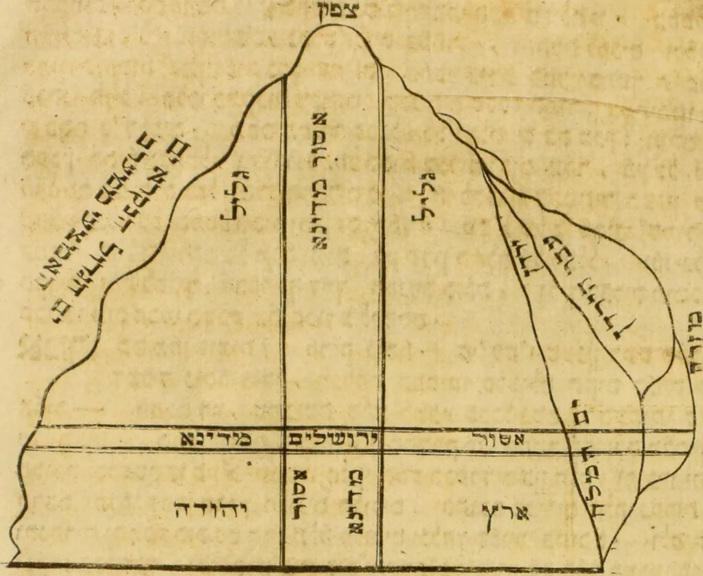 An illustration from Sefer ʻemeḳ ha-shaṿeh : ḥeleḳ rishon ... ki hu kulal sheloshah maʼamarim ; maʼamar rosh amanah ; maʼamar rosh amanah ; maʼamar neshamah ḥayah ; u-maʼamar dirat Aharon., 1803, leaf 10