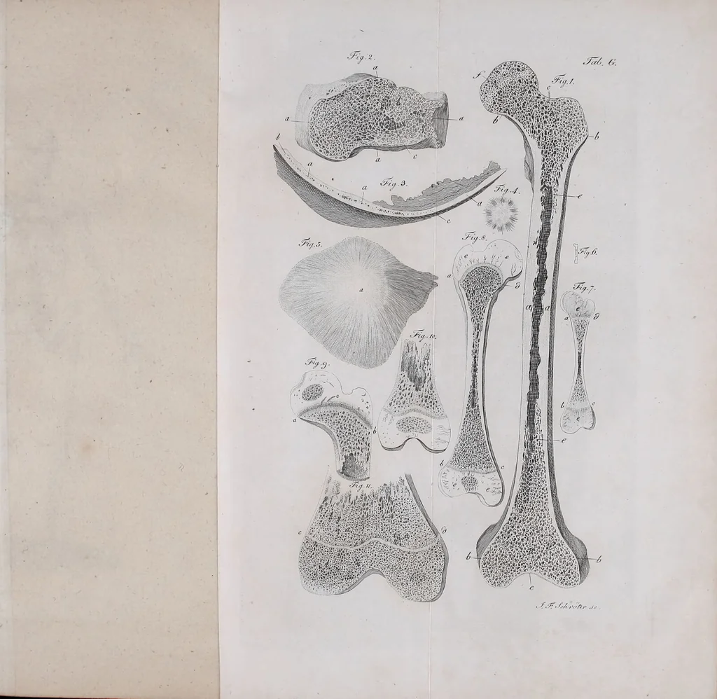 An illustration from Pfennig-Encyklopädie der Anatomie, oder, Bildliche Darstellung der gesammten menschlichen Anatomie : nach Rosenmüller, Loder, Carl Bell, Gordon, Bock etc / gestochen von J.F. Schröter ; mit erklärendem Texte von. Th. Richter., 1834, leaf 63