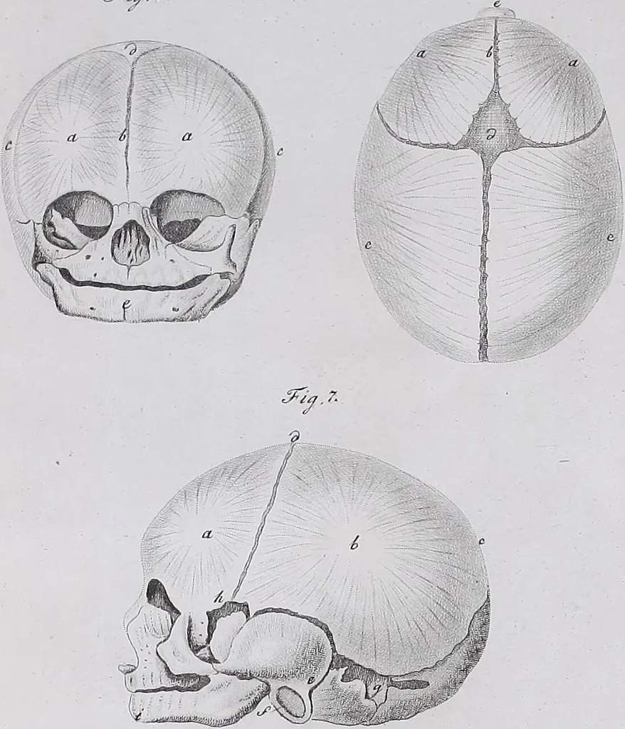An illustration from Pfennig-Encyklopädie der Anatomie, oder, Bildliche Darstellung der gesammten menschlichen Anatomie : nach Rosenmüller, Loder, Carl Bell, Gordon, Bock etc / gestochen von J.F. Schröter ; mit erklärendem Texte von. Th. Richter., 1834, leaf 71