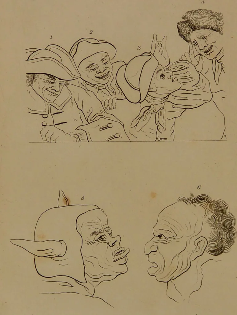 An illustration from Essays on physiognomy : designed to promote the knowledge and the love of mankind / written in the German language by John Caspar Lavater ; and translated into English by Thomas Holcroft ; to which are added one hundred physiognomonical rules, a posthumous work by Mr. Lavater and Memoirs of the life of the author compiled principally from The Life of Lavater, by G. Gessner., 1850, leaf 268