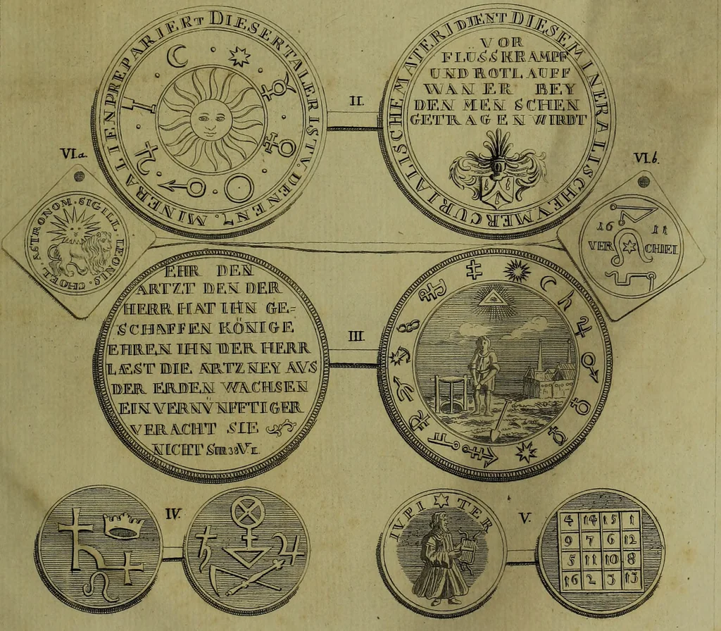 An illustration from Beiträge zur Geschichte der Wissenschaften in der Mark Brandenburg : von den ältesten Zeiten an bis zu Ende des sechszehnten Jahrhunderts / herausgegeben von J.C.W. Moehsen., 1783, leaf 245