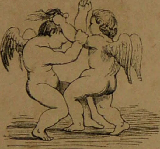 An illustration from L'art de connaître l'avenir par la chiromancie, les horoscopes, les divinations anciennes, le marc de café, etc. / Par Johannès Trismégiste [i.e. Lorambert]. Orné de 101 figures., 1843, leaf 117