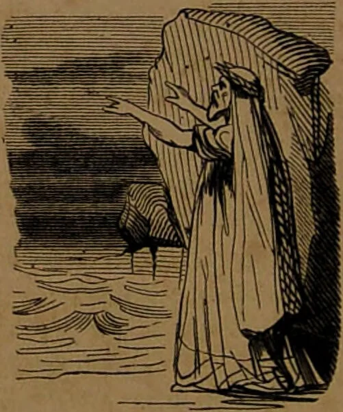 An illustration from L'art de connaître l'avenir par la chiromancie, les horoscopes, les divinations anciennes, le marc de café, etc. / Par Johannès Trismégiste [i.e. Lorambert]. Orné de 101 figures., 1843, leaf 40