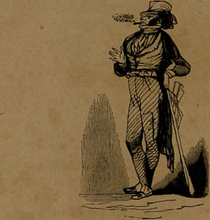 An illustration from L'art de connaître l'avenir par la chiromancie, les horoscopes, les divinations anciennes, le marc de café, etc. / Par Johannès Trismégiste [i.e. Lorambert]. Orné de 101 figures., 1843, leaf 58