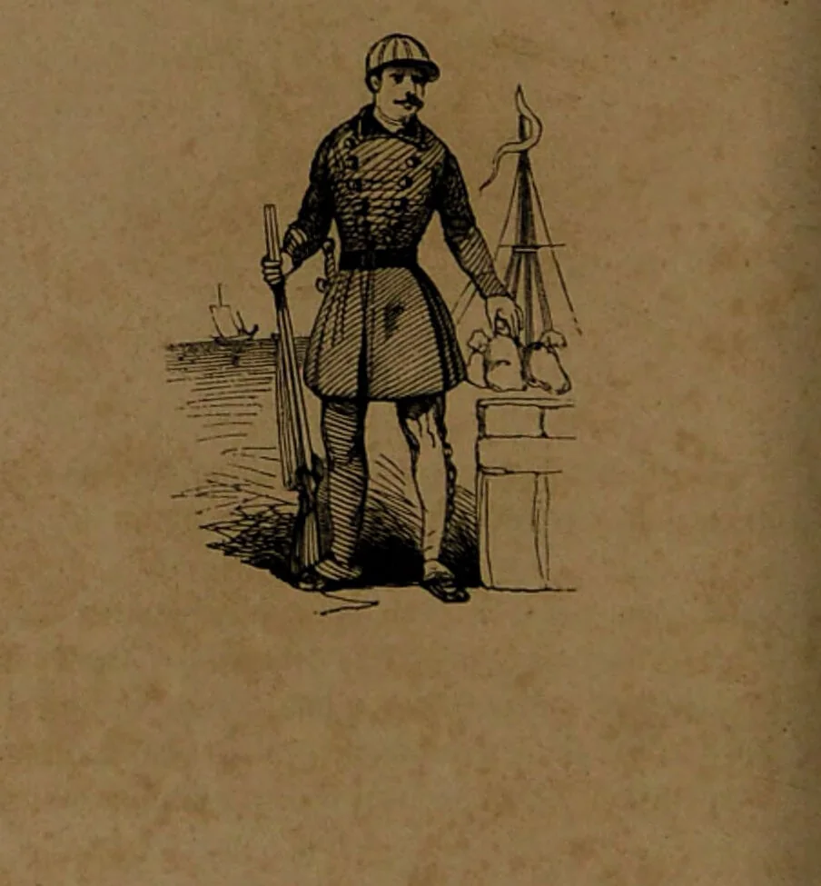 An illustration from L'art de connaître l'avenir par la chiromancie, les horoscopes, les divinations anciennes, le marc de café, etc. / Par Johannès Trismégiste [i.e. Lorambert]. Orné de 101 figures., 1843, leaf 60