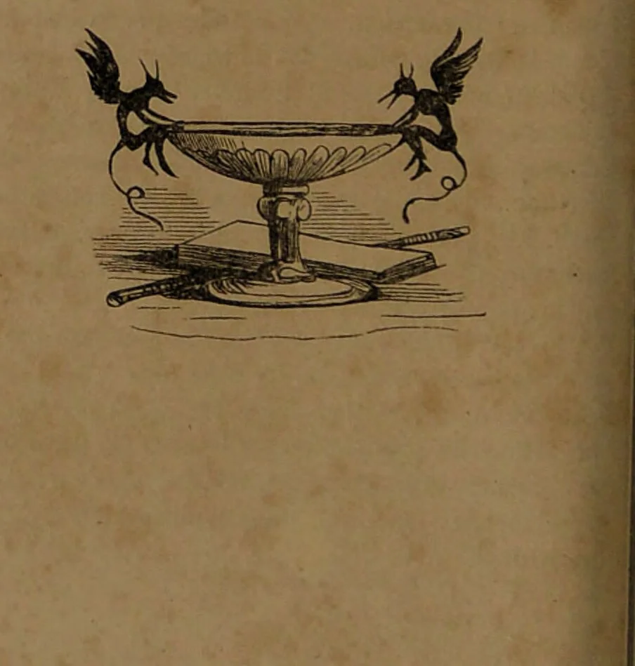 An illustration from L'art de connaître l'avenir par la chiromancie, les horoscopes, les divinations anciennes, le marc de café, etc. / Par Johannès Trismégiste [i.e. Lorambert]. Orné de 101 figures., 1843, leaf 82