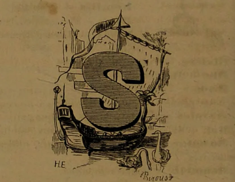 An illustration from L'art d'expliquer les songes, ou, Signification détaillé de tous les songes, visions, rêves, apparitions : précédé de l'histoire des rêves célèbres dont le sens s'est réalisé / Par Johannès Trismégiste [i.e. Lorambert]. Orné des 130 figures., 1845, leaf 114