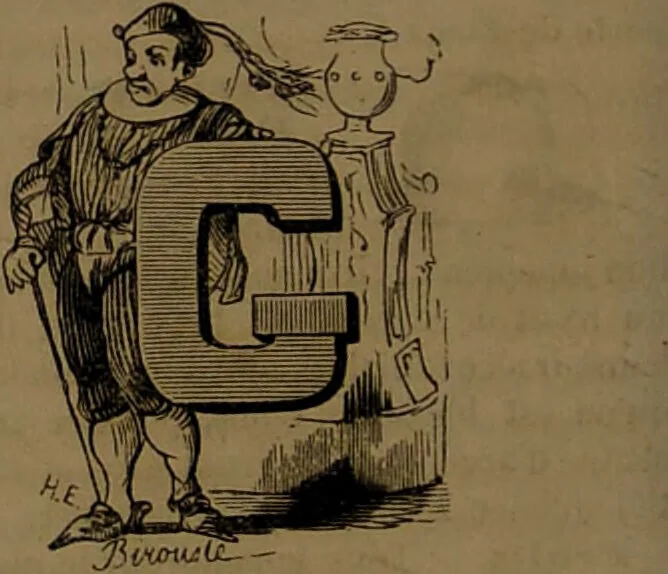 An illustration from L'art d'expliquer les songes, ou, Signification détaillé de tous les songes, visions, rêves, apparitions : précédé de l'histoire des rêves célèbres dont le sens s'est réalisé / Par Johannès Trismégiste [i.e. Lorambert]. Orné des 130 figures., 1845, leaf 80