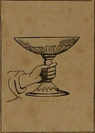 An illustration from L'art de tirer les cartes : révélations complètes sur les destinées au moyen des cartes et des tarots d'après les méthodes les plus certaines, suivis d'un jeu des patiences / par Johannès Trismégiste [i.e. Lorambert]. Orné de 150 figures., 1845, leaf 102