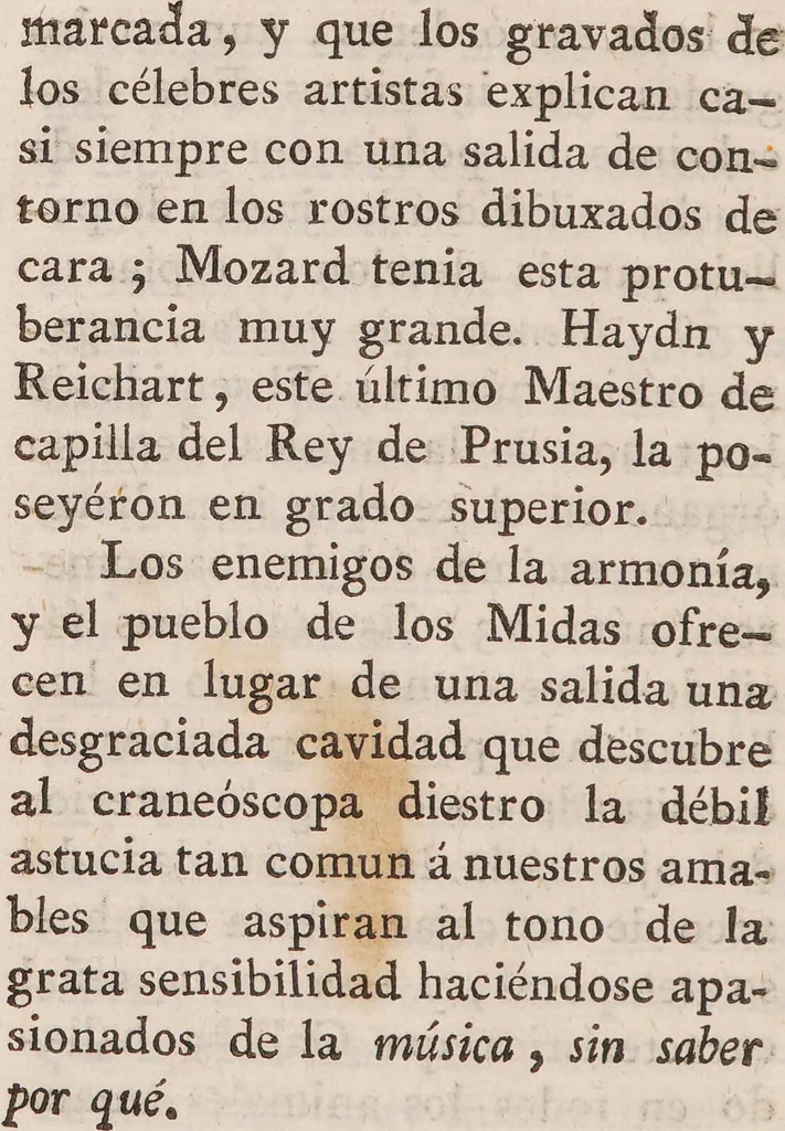 An illustration from Exposicion de la doctrina del Doctor Gall, ó, Nueva teoría del cerebro, considerado como residencia de las facultades intelectuales y morales del'alma., 1806, leaf 142