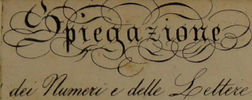 An illustration from Manualetto di spiegazione : delle facoltà segnate coi numeri e colle lettere nel busto in cera rappresentante il sistema frenologico., 1839, leaf 47
