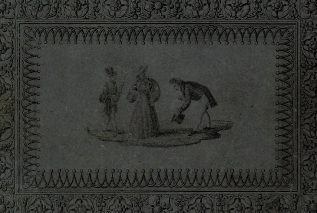 An illustration from Le Lavater moral., 1820, leaf 226