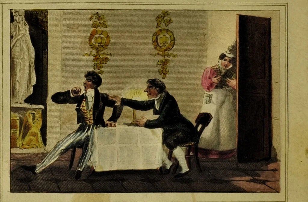An illustration from Le Lavater moral., 1820, leaf 30