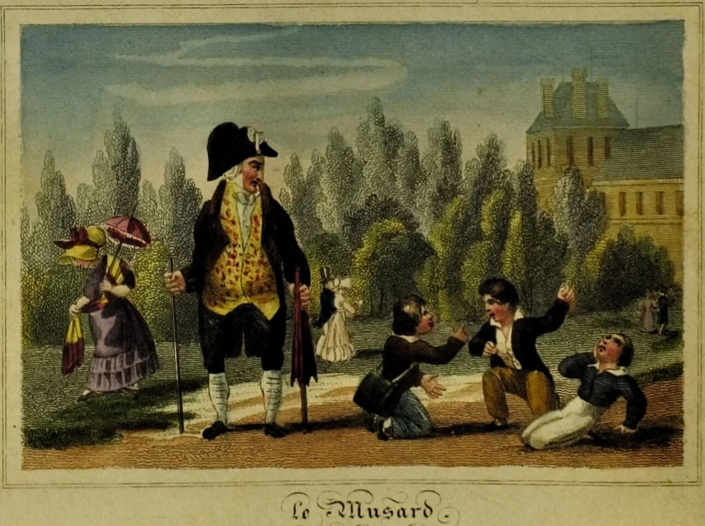 An illustration from Le Lavater moral., 1820, leaf 52