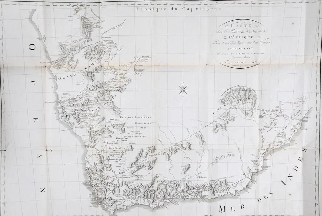An illustration from Voyage de M. le Vaillant dans l'intérieur de l'Afrique par le Cap de Bonne Espérance, dans les années 1780 ... [-]85 / [François Le Vaillant]., 1790, leaf 449