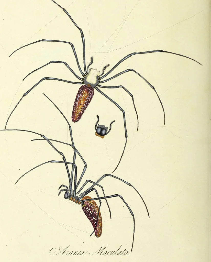 An illustration from An epitome of the natural history of the insects of China. Comprising figures and descriptions of upwards of one hundred new, singular, and beautiful species; together with some that are of importance in medicine, domestic economy, &c. The figures are accurately drawn, engraved and coloured, from specimens of the insects; the descriptions are arranged according to the system of Linnæus; with references to the writings of Fabricius, and other systematic authors / By E. Donovan., 1798, leaf 190