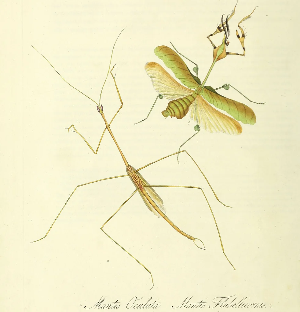 An illustration from An epitome of the natural history of the insects of China. Comprising figures and descriptions of upwards of one hundred new, singular, and beautiful species; together with some that are of importance in medicine, domestic economy, &c. The figures are accurately drawn, engraved and coloured, from specimens of the insects; the descriptions are arranged according to the system of Linnæus; with references to the writings of Fabricius, and other systematic authors / By E. Donovan., 1798, leaf 46