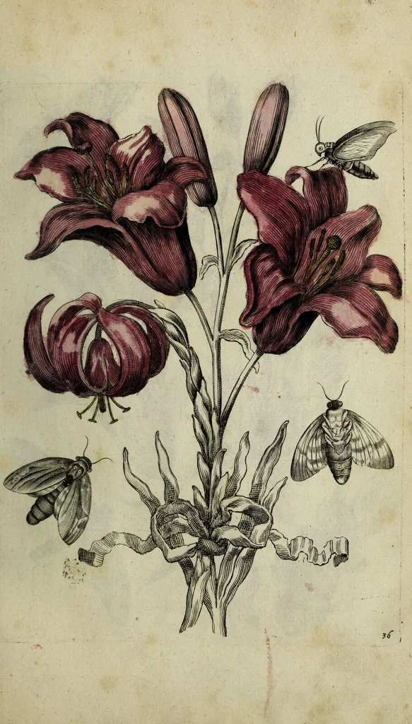 An illustration from Blumen und Insecten-Buch, darinnen auf das fleissigsten nicht allein die Blumen mit ihren Blättern nach den Leben ins Kupffer vor Augen gestellet; sondern auch jede Blume nach ihren eigentlichen Nahmen genennet, etc / [Anon]., 1790, leaf 89