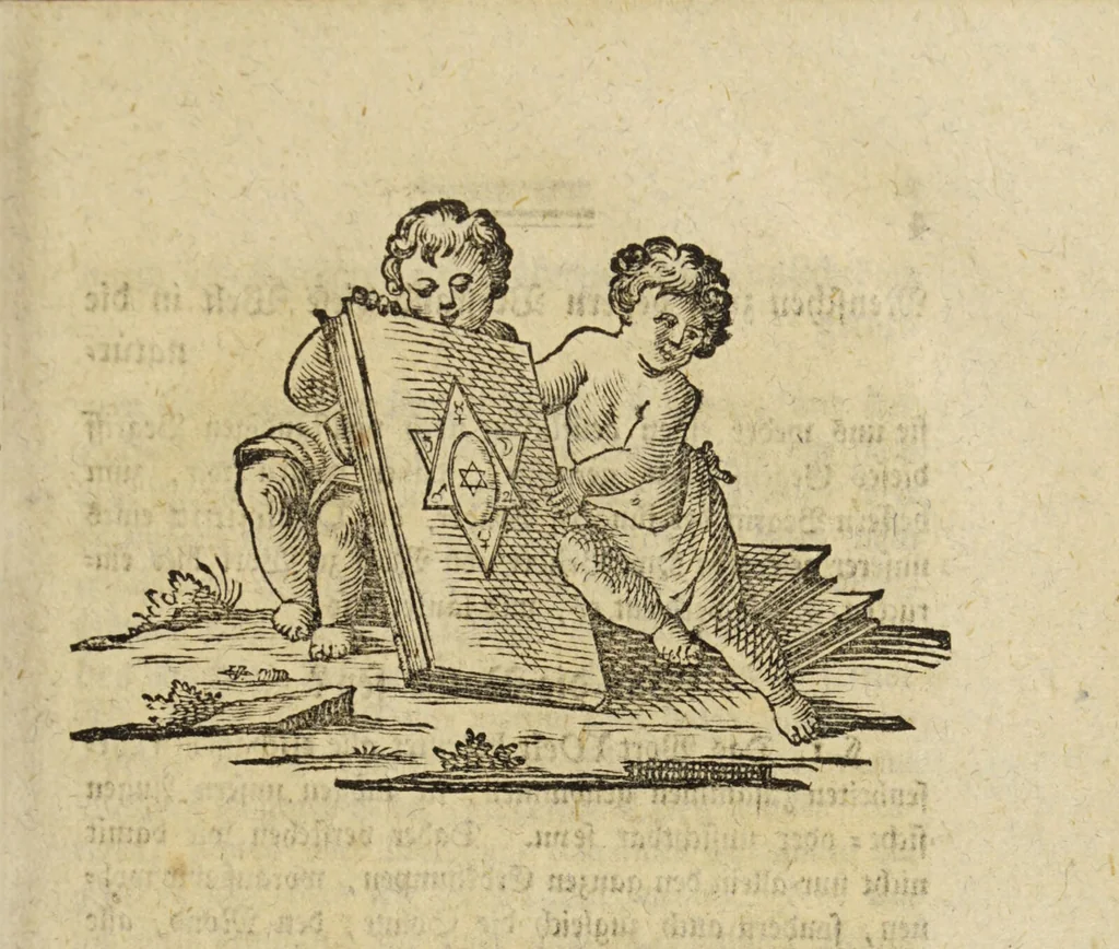 An illustration from Annulus Platonis: oder physikalisch-chymische Erklärung der Natur nach ihrer entstehung, erhaltung und zerstohrung von einer Gesellschaft ächter Naturforscher aufs neue verbessert und mit vielen wichtigen Anmerkungen hrsg., 1781, leaf 41
