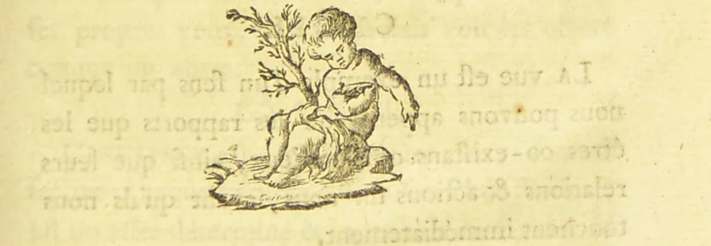 An illustration from Aphorismes de M. Mesmer, dictés à l'assemblée de ses éleves. Et dans lesquels on trouve ses principes sa théorie et les moyens de magnétiser; le tout formant un corps de doctrine ... Ouvrage mis au jour par M. Caullet de Veaumorel / [Franz Anton Mesmer]., 1785, leaf 101