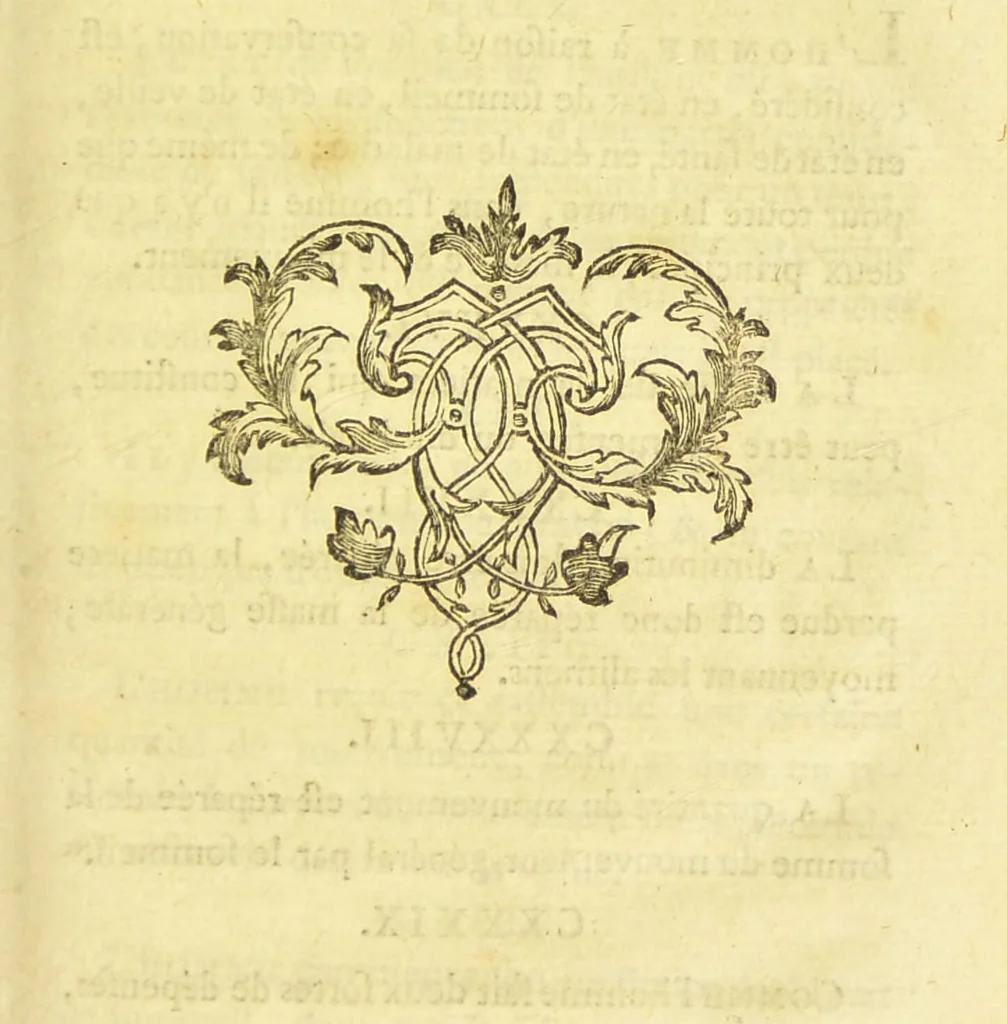 An illustration from Aphorismes de M. Mesmer, dictés à l'assemblée de ses éleves. Et dans lesquels on trouve ses principes sa théorie et les moyens de magnétiser; le tout formant un corps de doctrine ... Ouvrage mis au jour par M. Caullet de Veaumorel / [Franz Anton Mesmer]., 1785, leaf 89