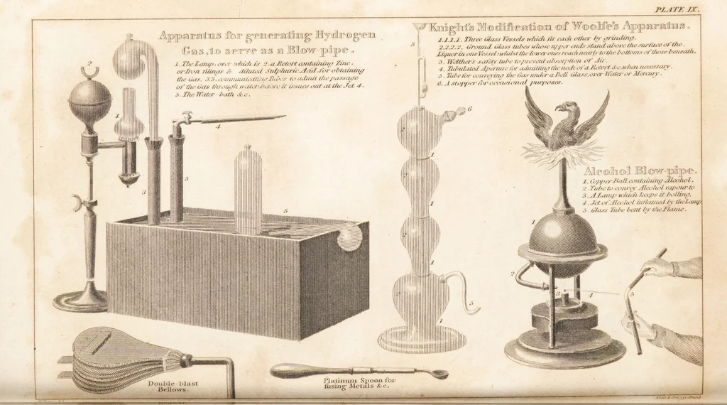 An illustration from One thousand processes in manufactures and experiments in chemistry / [Colin Mackenzie]., 1825, leaf 192