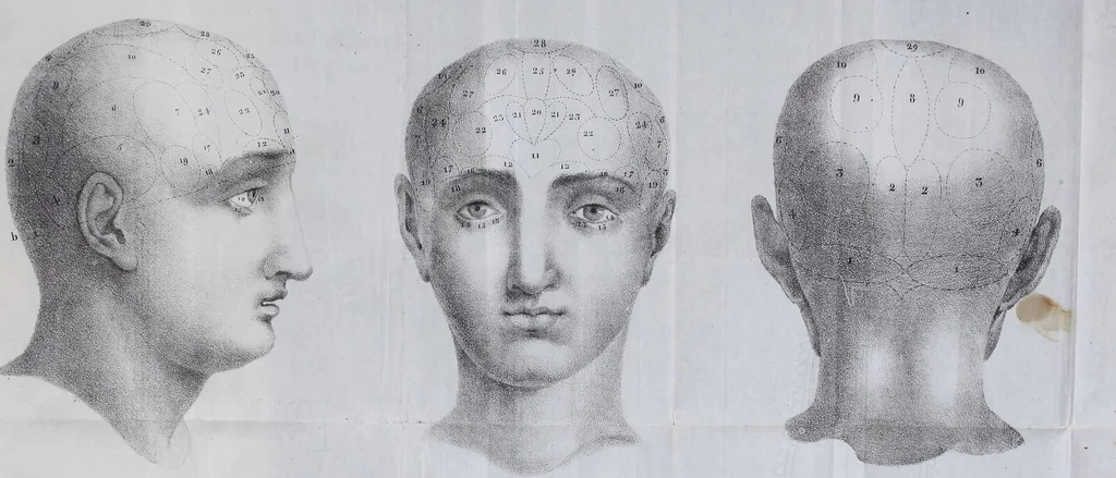 An illustration from Esposición sumaria del sistema frenológico del doctor Gall / [José Ramón Pacheco]., 1835, leaf 271