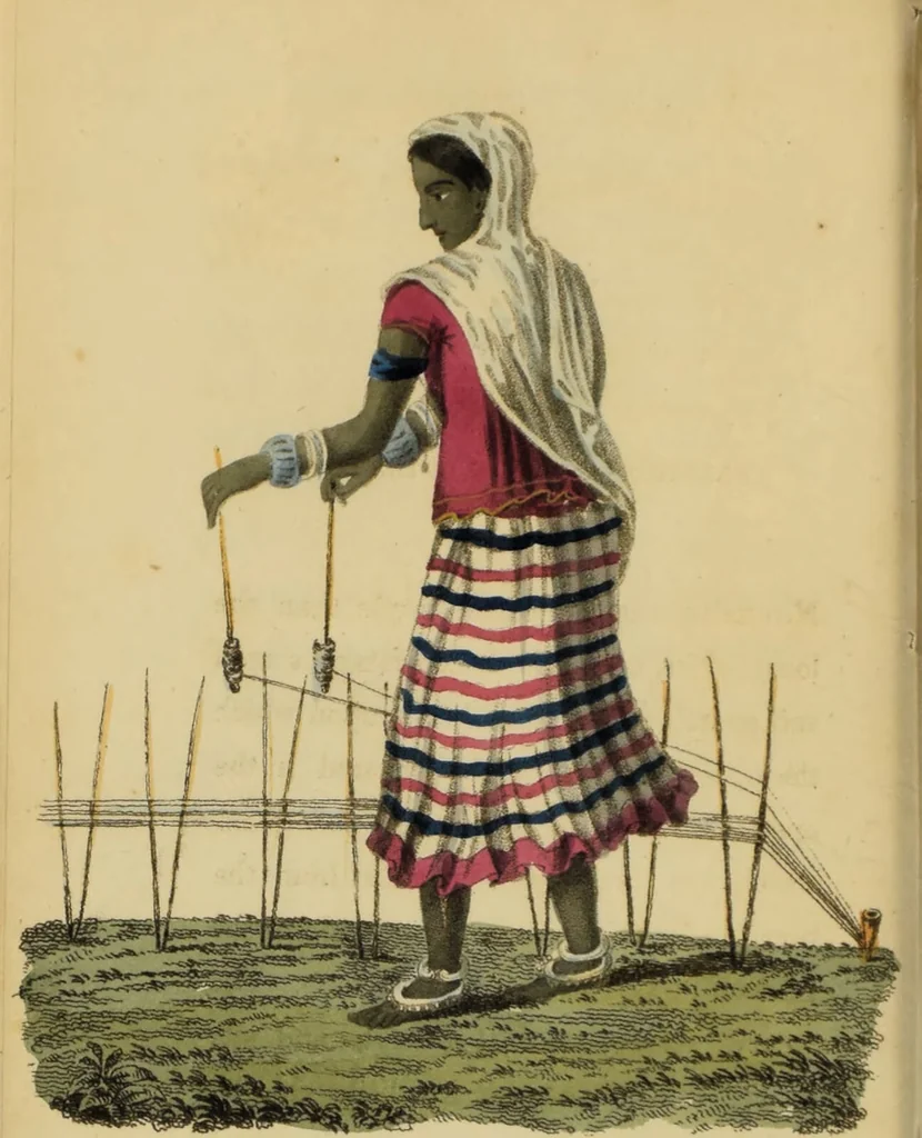 An illustration from Asiatic costumes; a series of forty-four coloured engravings, from designs taken from life: with a description to each subject / By Captain Smith, 44th Regiment., 1828, leaf 110