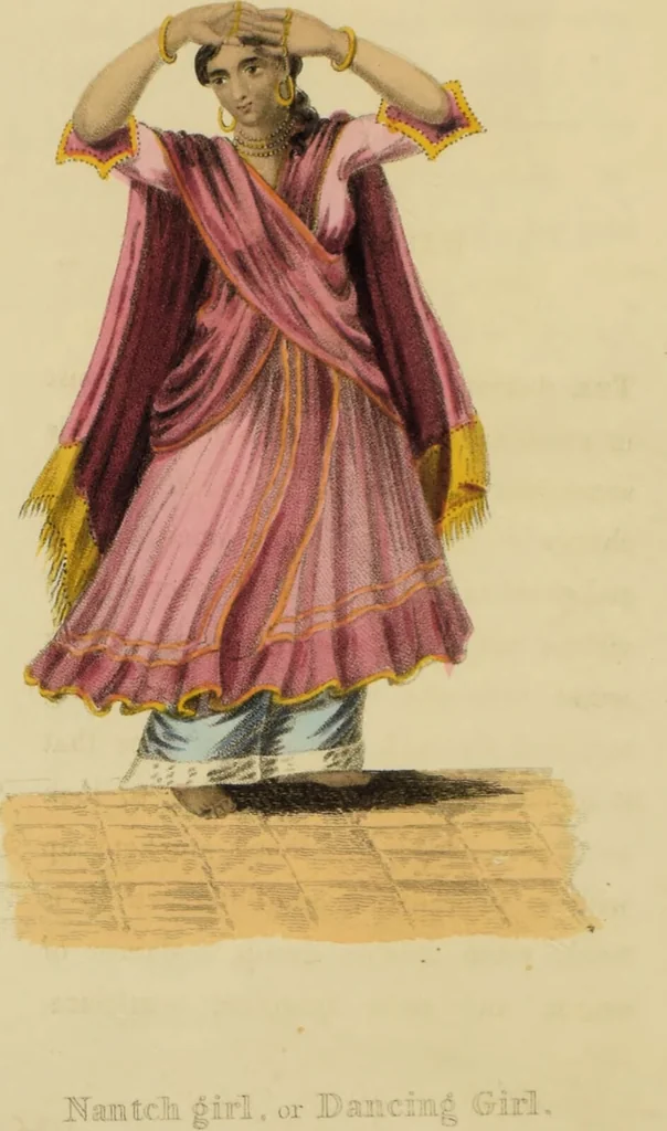 An illustration from Asiatic costumes; a series of forty-four coloured engravings, from designs taken from life: with a description to each subject / By Captain Smith, 44th Regiment., 1828, leaf 18