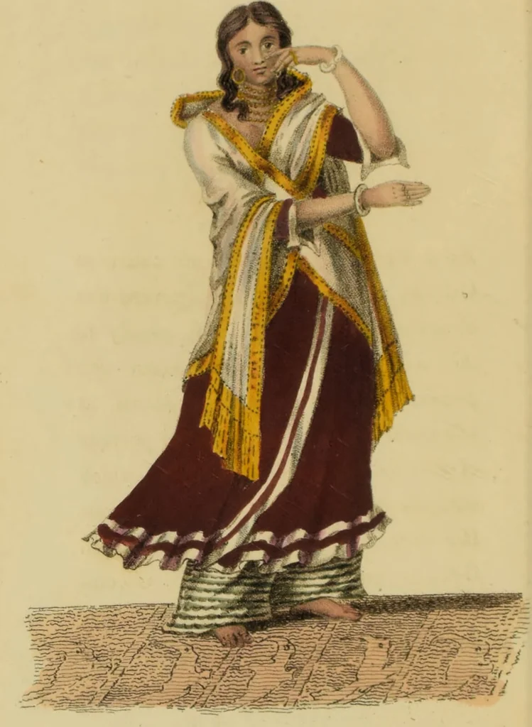 An illustration from Asiatic costumes; a series of forty-four coloured engravings, from designs taken from life: with a description to each subject / By Captain Smith, 44th Regiment., 1828, leaf 26