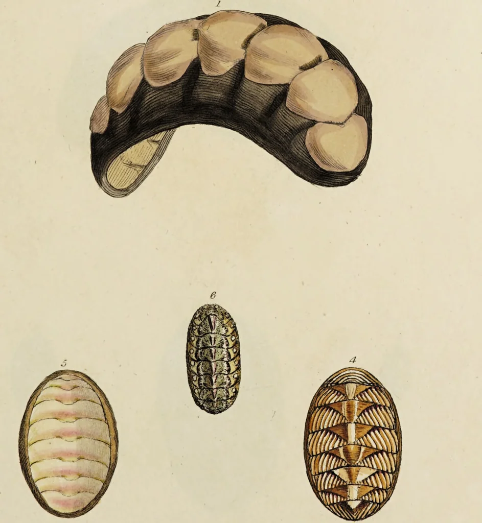 An illustration from General conchology; or, a description of shells arranged according to the Linnean system. And illustrated with plates drawn and coloured from nature. Vol. 1 / by W. Wood., 1815, leaf 335