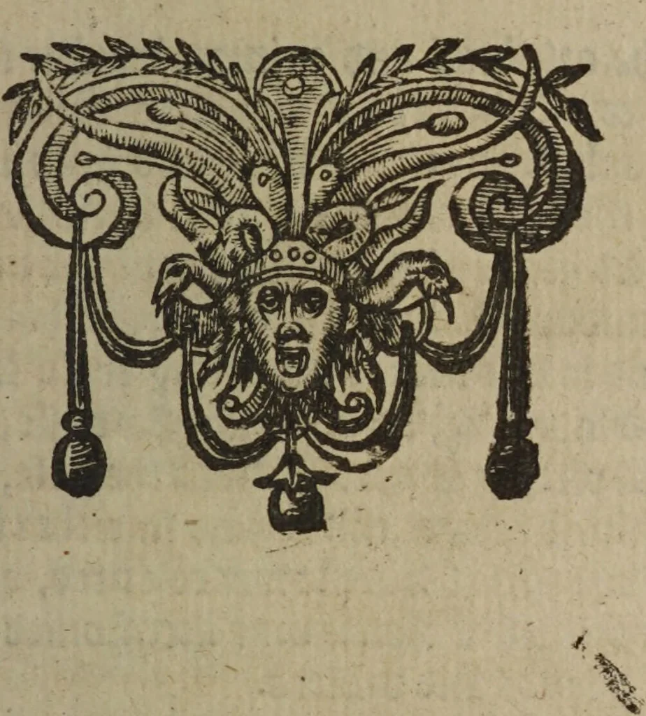 An illustration from Speculum ægrotorum: the sicke-mens glasse: or a plaine introduction wherby one may giue a true and infallible iudgement, of the life or death of a sicke bodie, the originall cause of the griefe, how he is tormented and afflicted, what thinges are medicinable to the diseased person: and the day and houre in which he shall recouer, or surrender his vitall breath. Whereunto is annexed a treatise of the foure humors, and how they are ingendered and distributed in our humane bodies; with certaine and manifest signes to discerne of whate complexion any man is: and the operation that eating, drinking, rest and exercise, worketh in euery person: with certain speciall preseruatiues for the eye-sight / Composed by John Fage., 1606, leaf 67